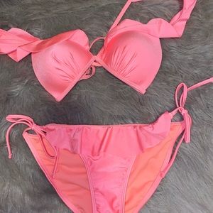 Coral swim suit